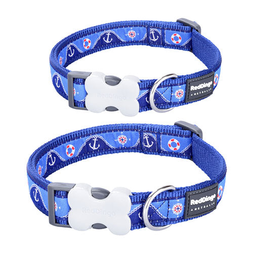 Nautical Dog Collar (Navy)