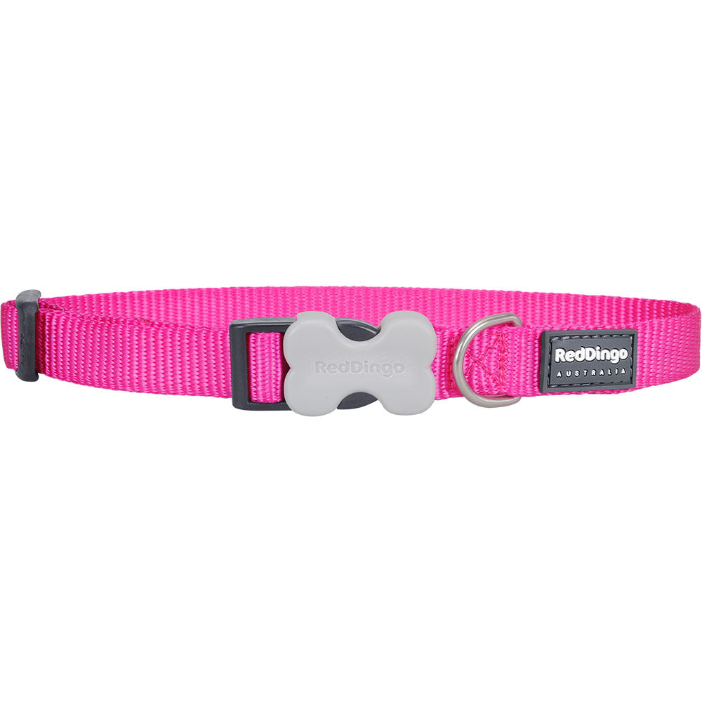 Collar per cani classico (rosa caldo)