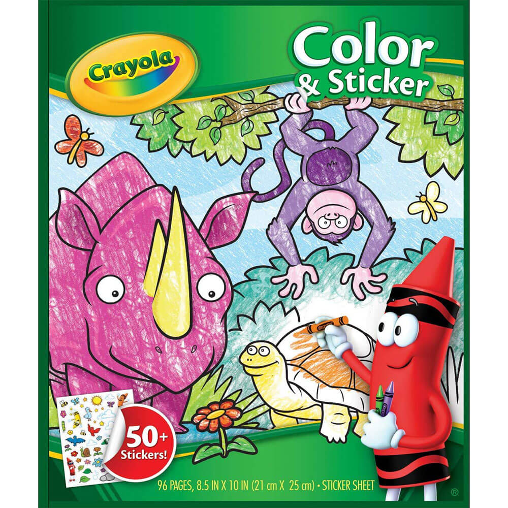 Crayola kleur en stickerboek