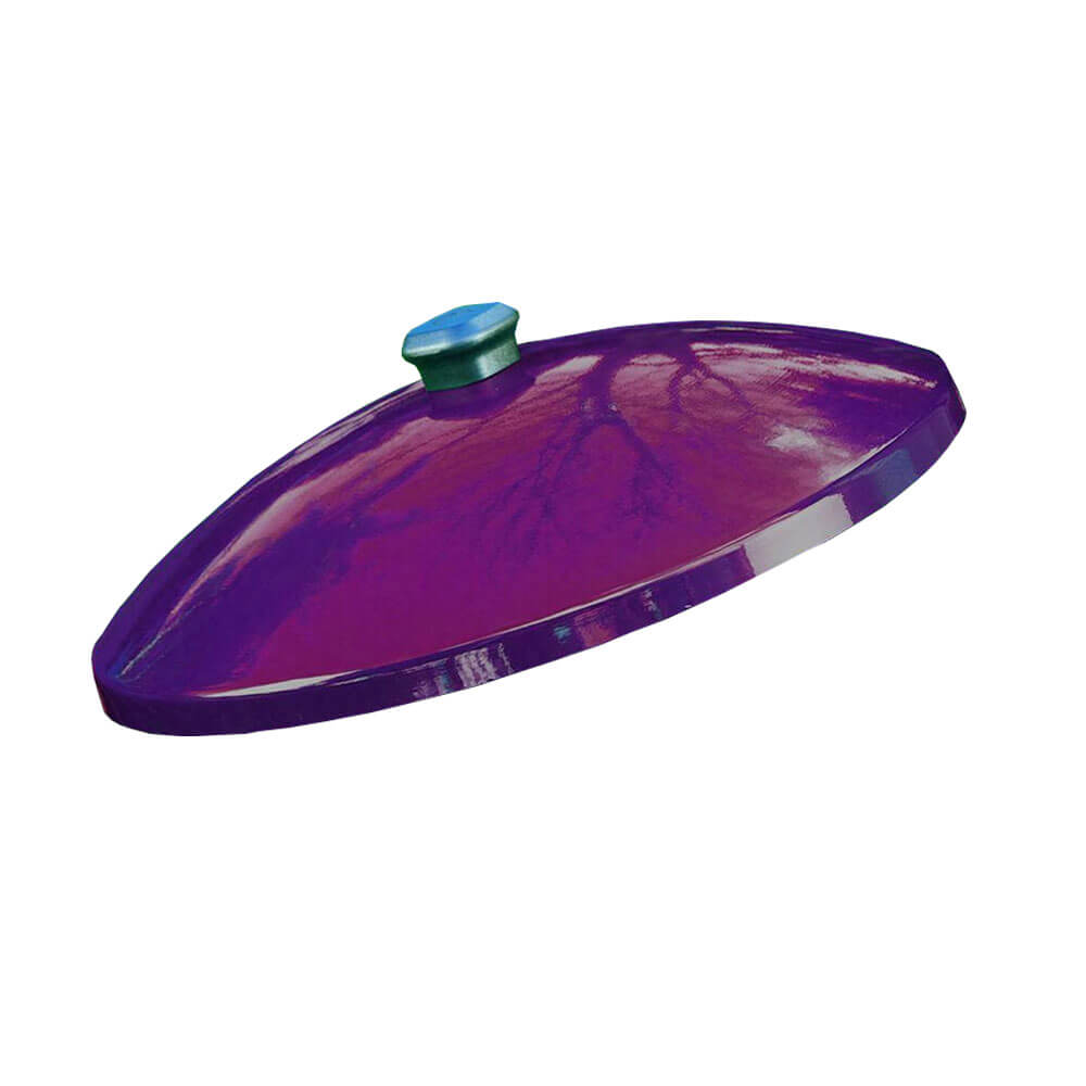 Burgundy Supa Platter w/ Vitreous Enamel Base (41cm dia.)