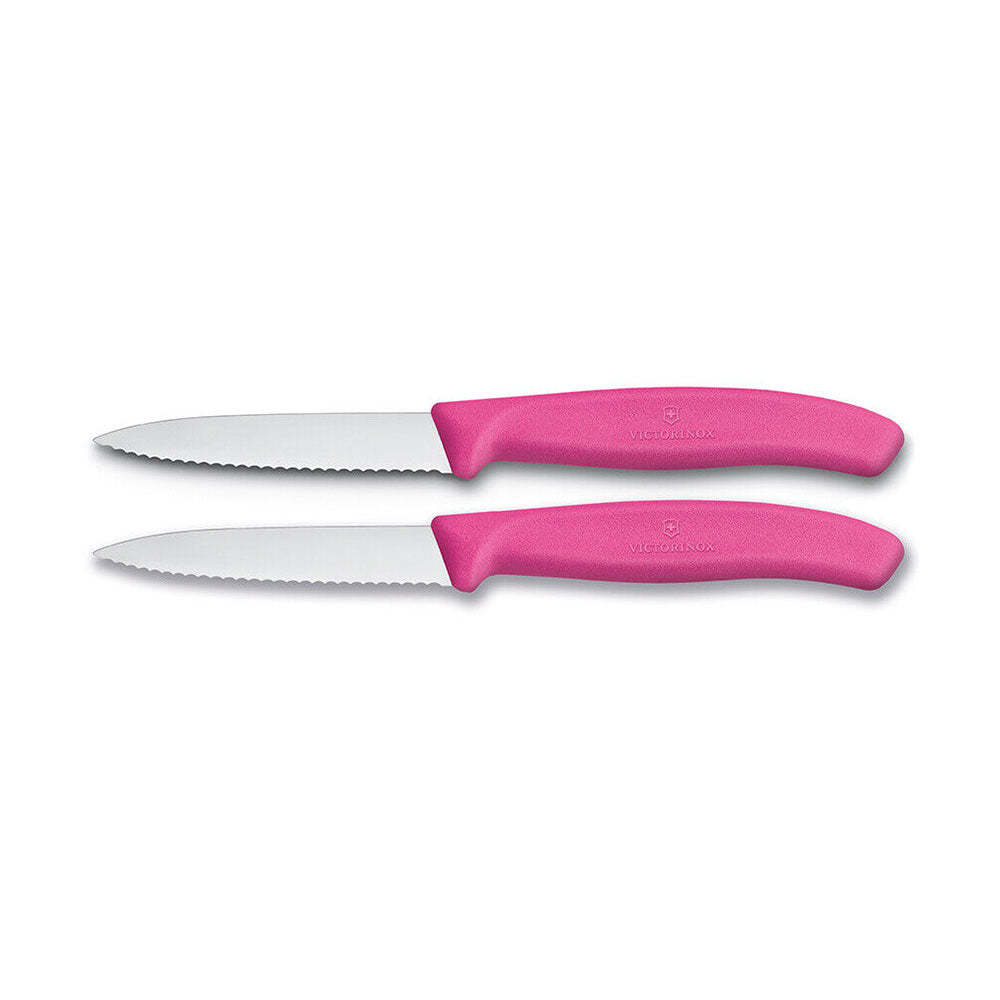  Victorinox Classic Gemüsemesser mit Wellenschliff, 2 Stück, 8 cm