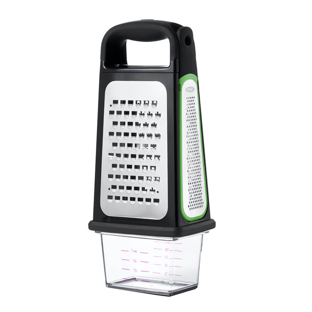 OXO Good Grips Etched Box Grater with Removable Zester