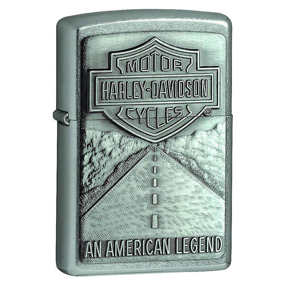 Zippo Harley Davidson Street Chrome lettere