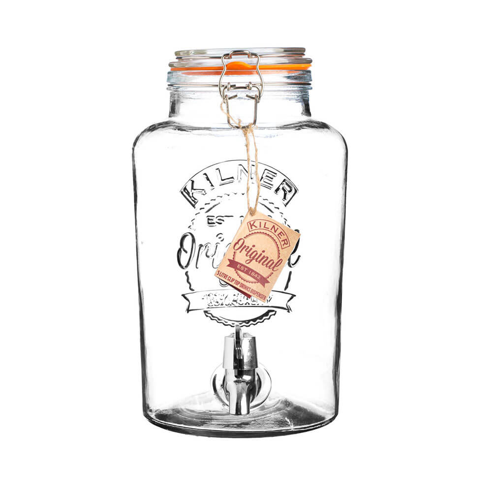 Dispensador de bebidas redondas de clipe Kilner