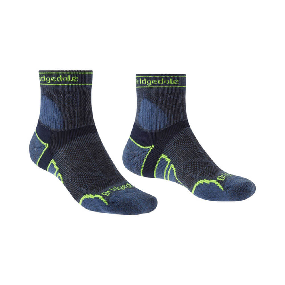 Men's Merino Sport 3/4 Socks (Blue)