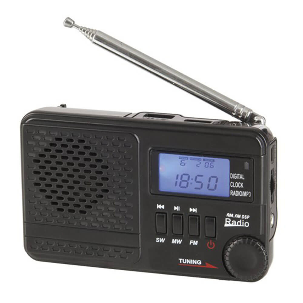 AM/FM/SW Rechargeable Radio w/ MP3