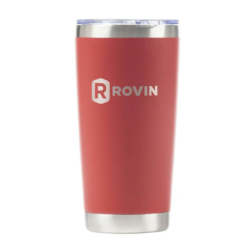 Rovin Stainless Steel Cup with Push Lid (590mL)