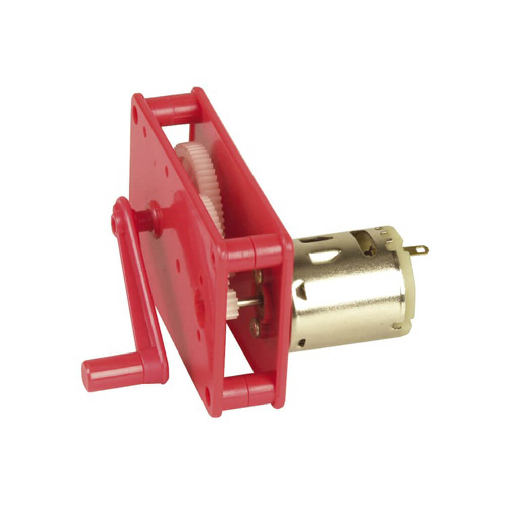 Hand Crank Dynamo with Geared Motor