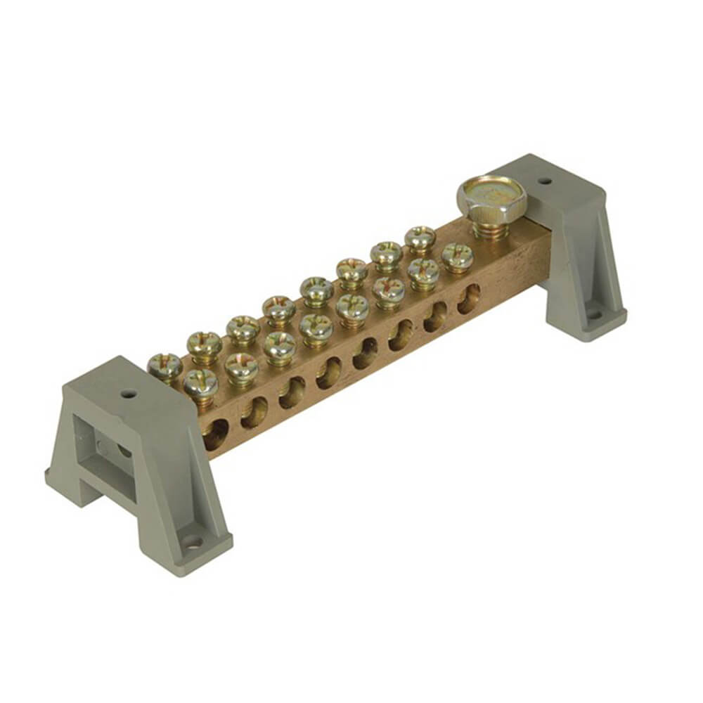 Brass Distribution Bar 100A (16-Way)