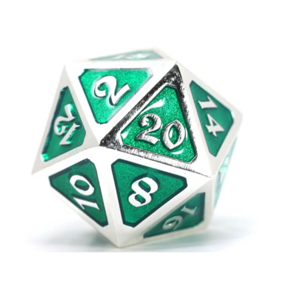 D20 Dice Metal Mythica Platinum (singiel)