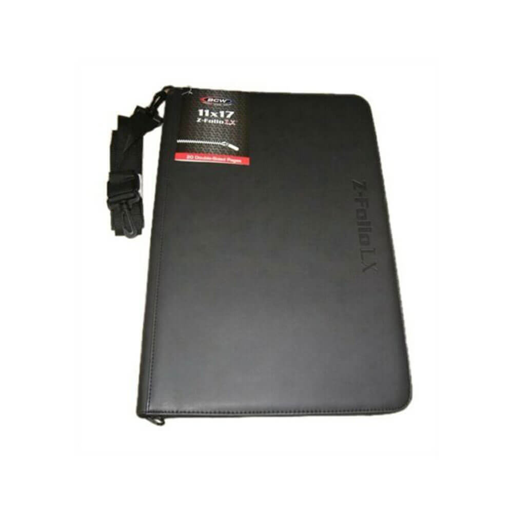 BCW Zipper Folio LX Album (Black) (11" x 17")