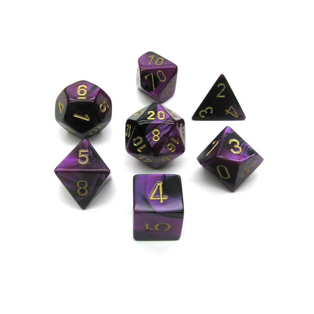 D7 Die Set Dice Gemini Poly (7 dobbelstenen)