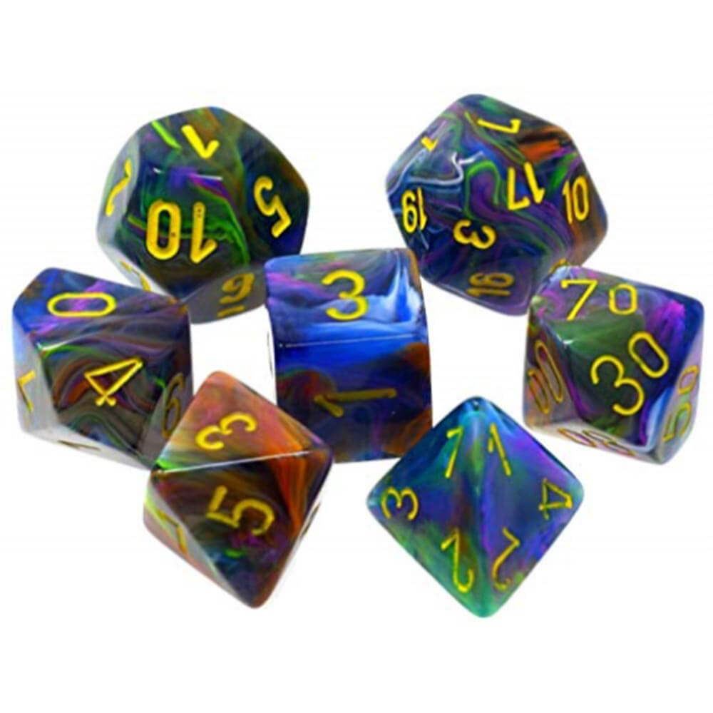 D7 Die Set Dice Festive Polyhedral (7 Dice)