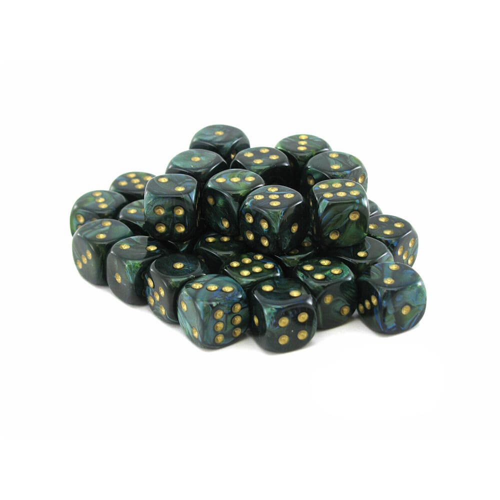 D6 Dice Scarab 12 mm (36 dés)