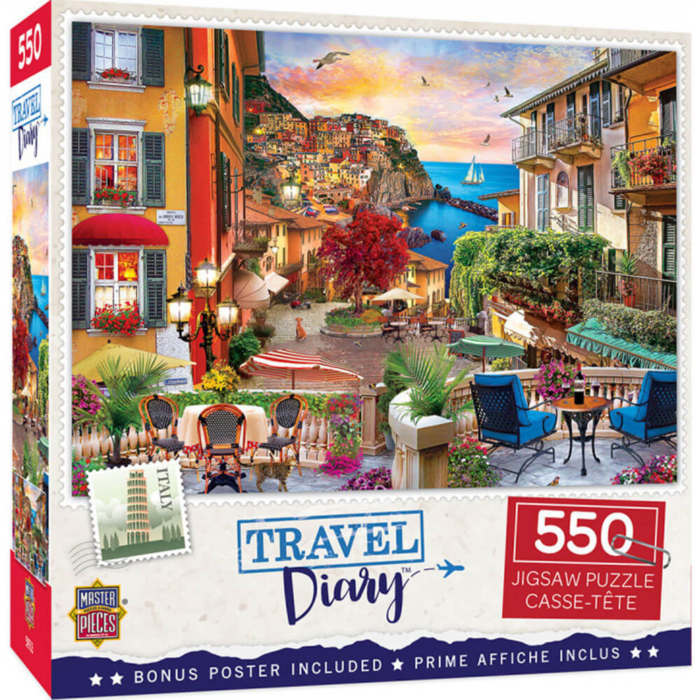 Masterpieces Travel Diary 550pc puslespil