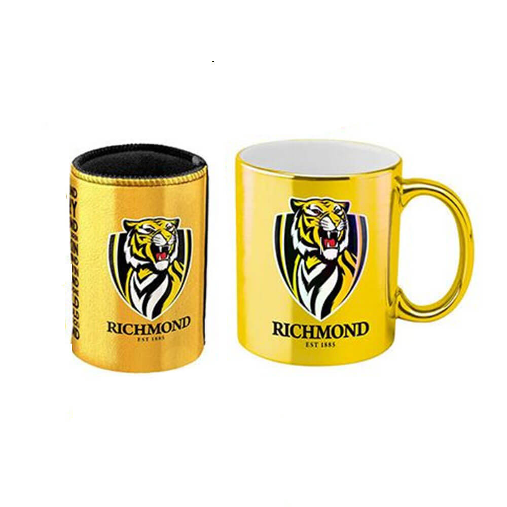 Caneca de café metálica AFL e pacote de refrigerador