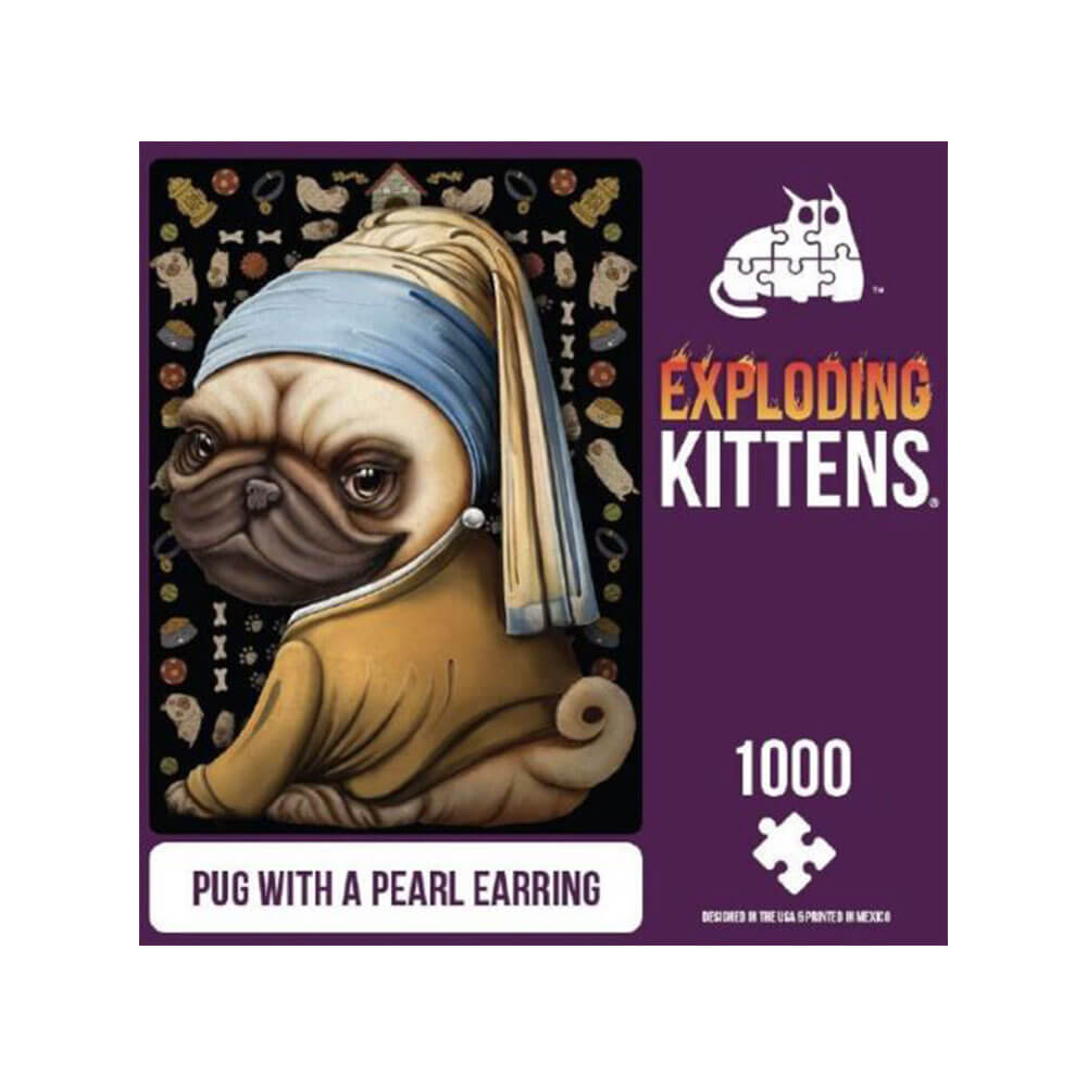 Explodierende Kätzchen Puzzle 1000 Teile