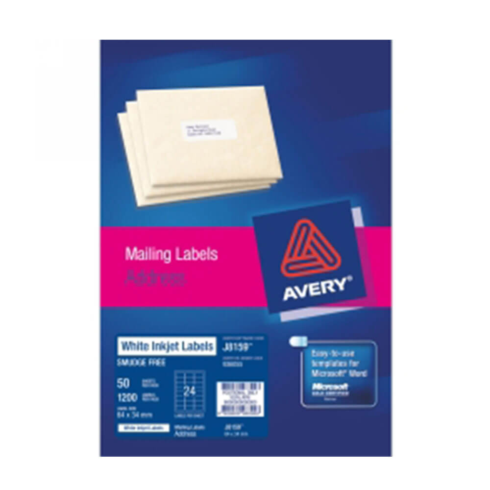 Avery Inkjet -label