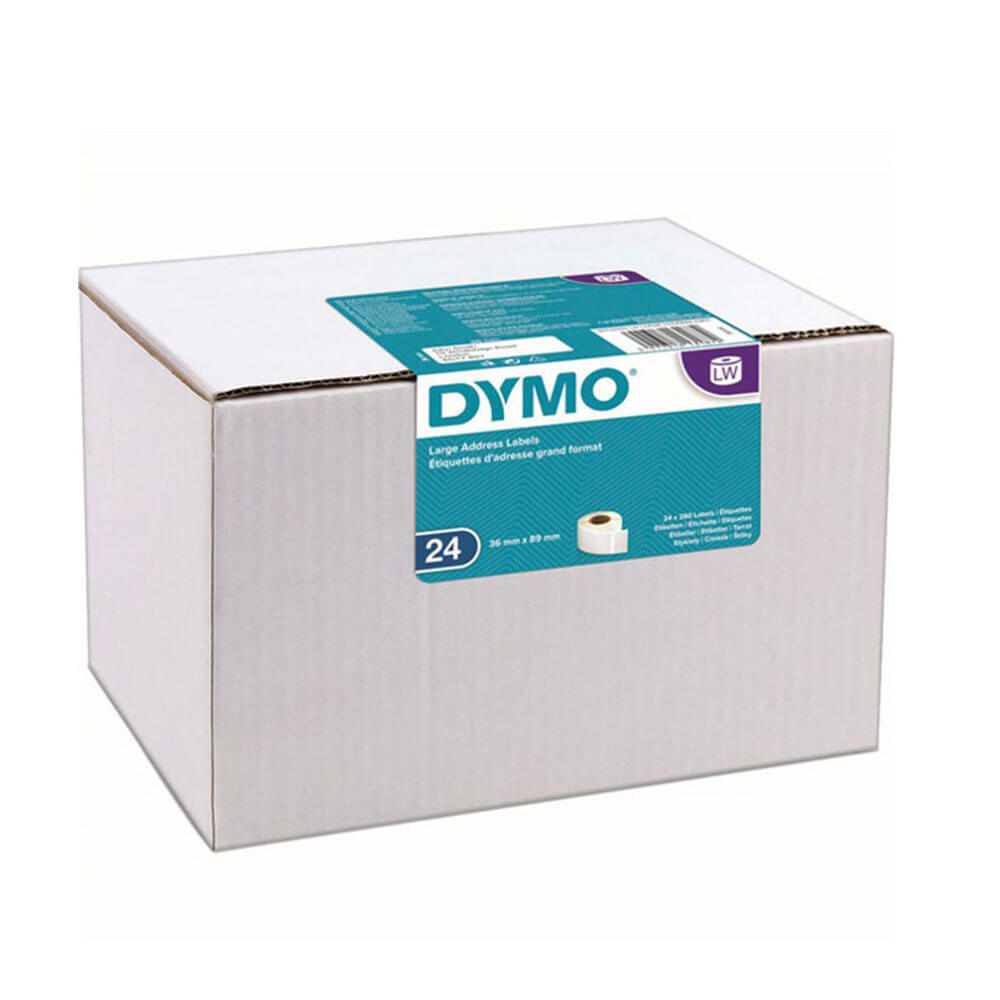 DYMO Grande Endereço Rótulo de Papel 36x89mm branco