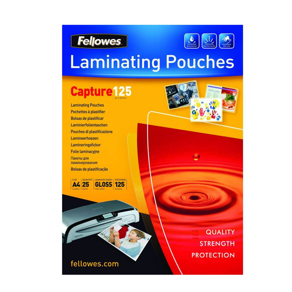 Fellowes Laminante pochettes gloss A4 25pk