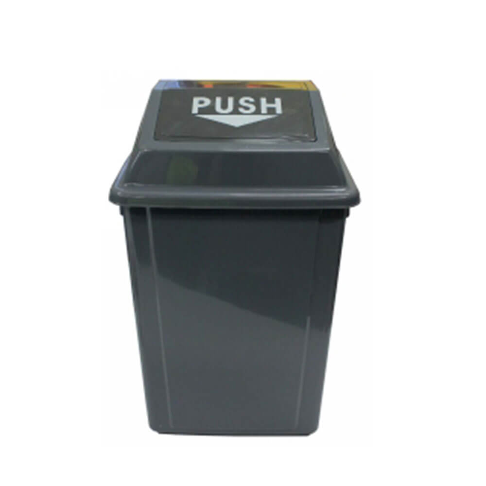 Bin de basura Cleanlink con tapa de bala (gris)