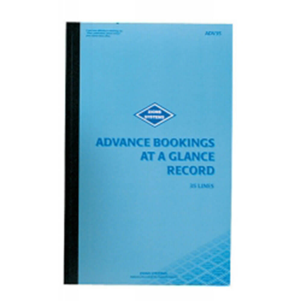 ZIONS Advance Bookings in a Glance Record