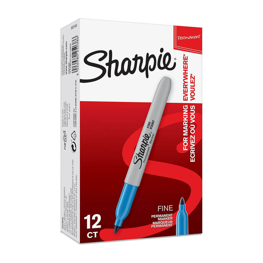 Marcador fino permanente de Sharpie 1,0 mm (12pk)