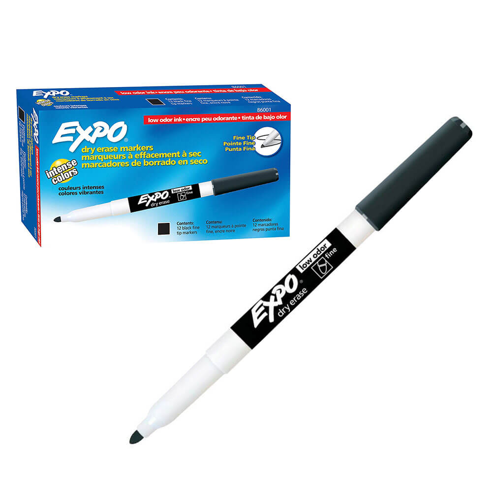 Expo Dry Drase Fin Bullet Whiteboard Marker 12pk