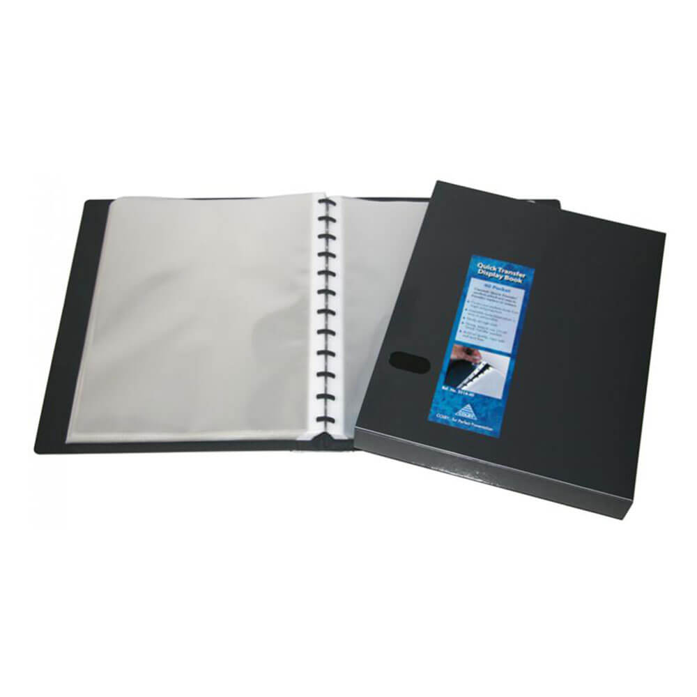 Colby Quick Transfer Display Book Black A4