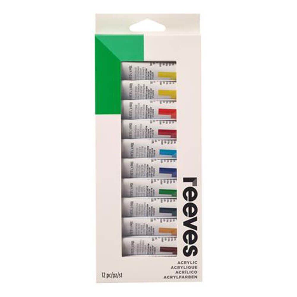 Reeves Paint Rues Sett 12ml akryl