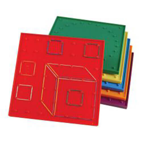 Learning Can Be Fun Geoboards Large 230mm (6pcs)