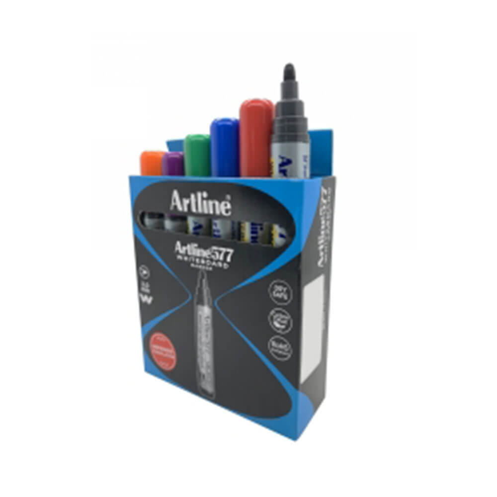  Artline Whiteboard-Marker, 2 mm, Rund, sortiert