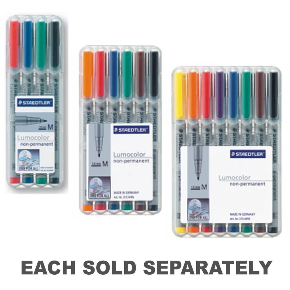 Staedtler Water Soluble Marker Medium Assorted