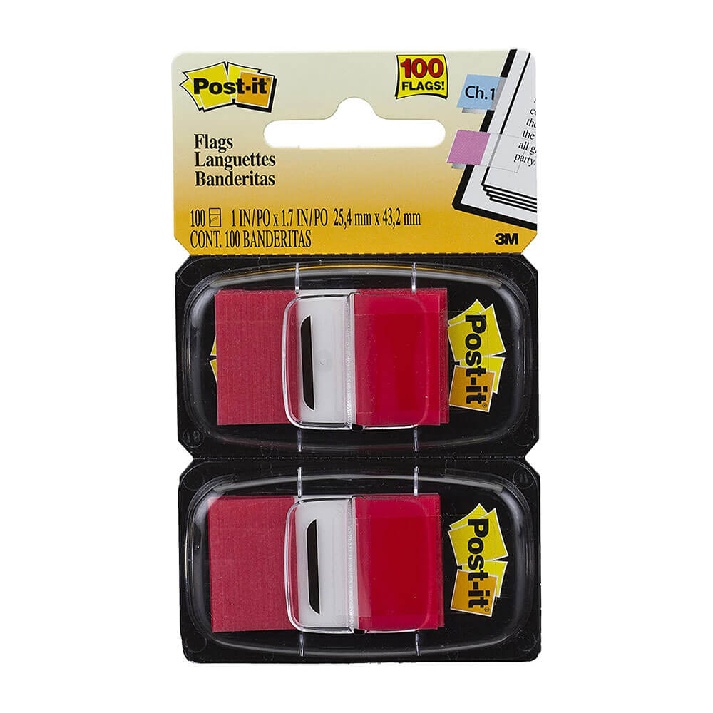 Post-it Twin Pack Flags 100 stk