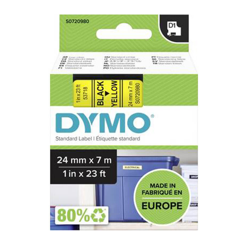 Dymo D1 Klebebandetikett 24 mm x 7 m