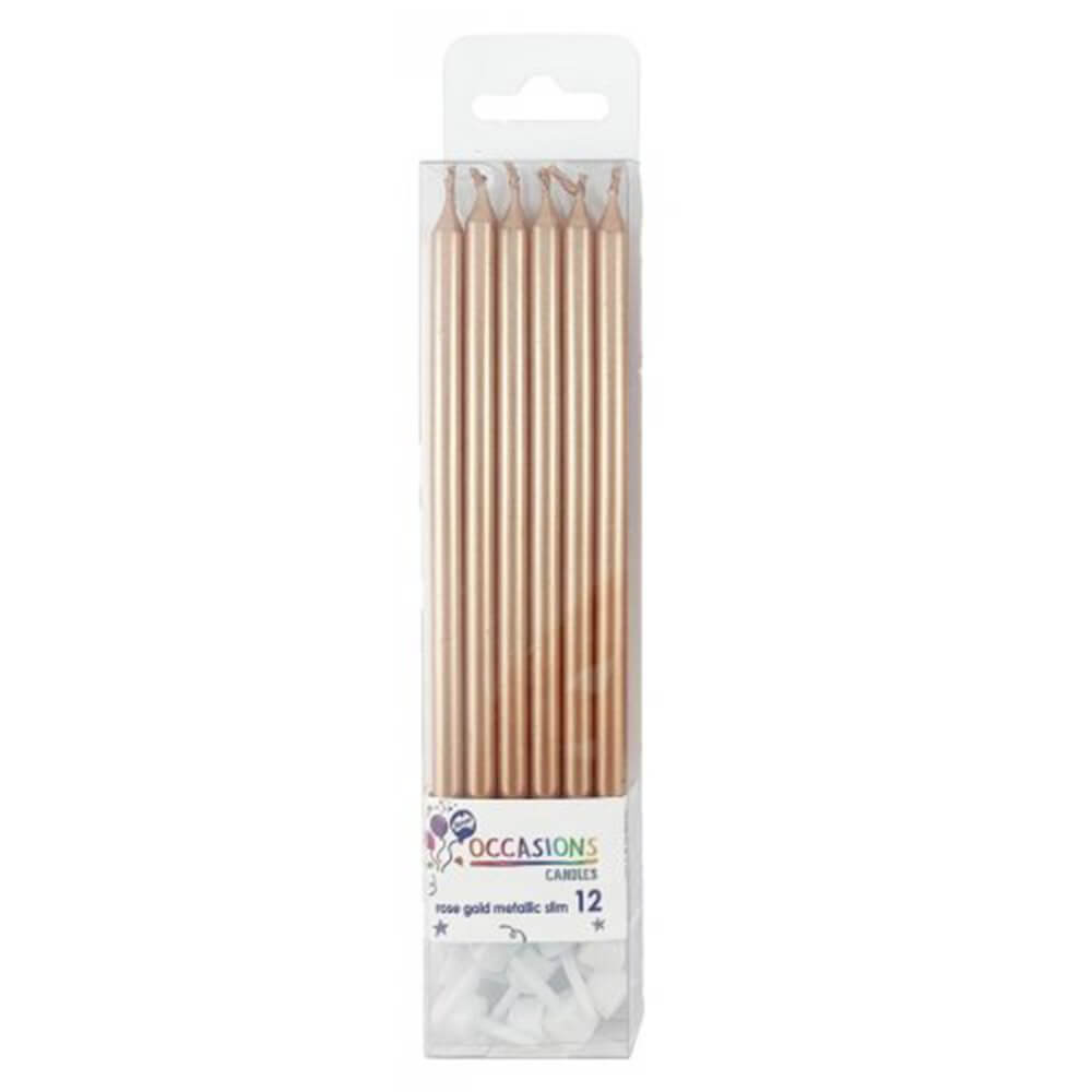 ALPEN SLIN CANDLES WITH Holder 120mm (12pk)