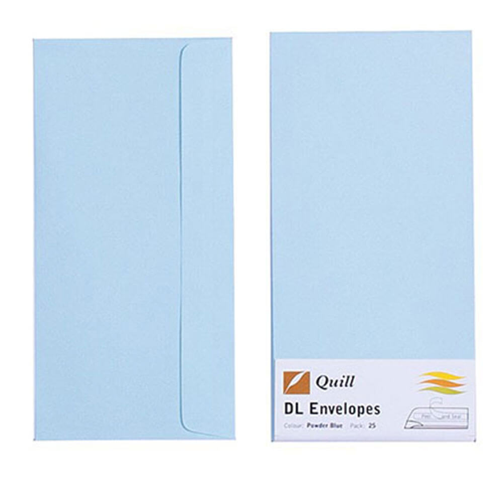 Quill Envelope 25pk 80gsm (DL)