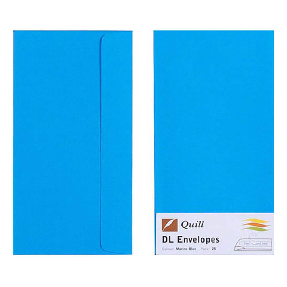 Quill -kuvert 25PK 80GSM (DL)