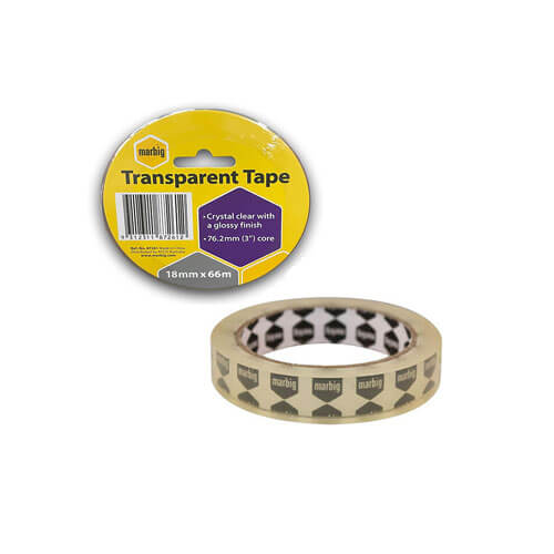 Marbig Tape 76.2mm Core (Transparent)