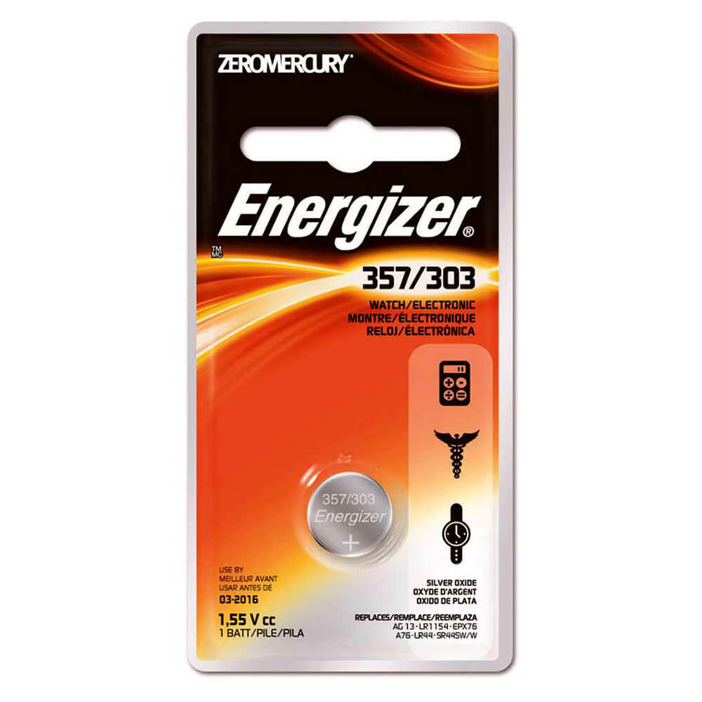 Bateria de óxido de prata energizante (1,55V)