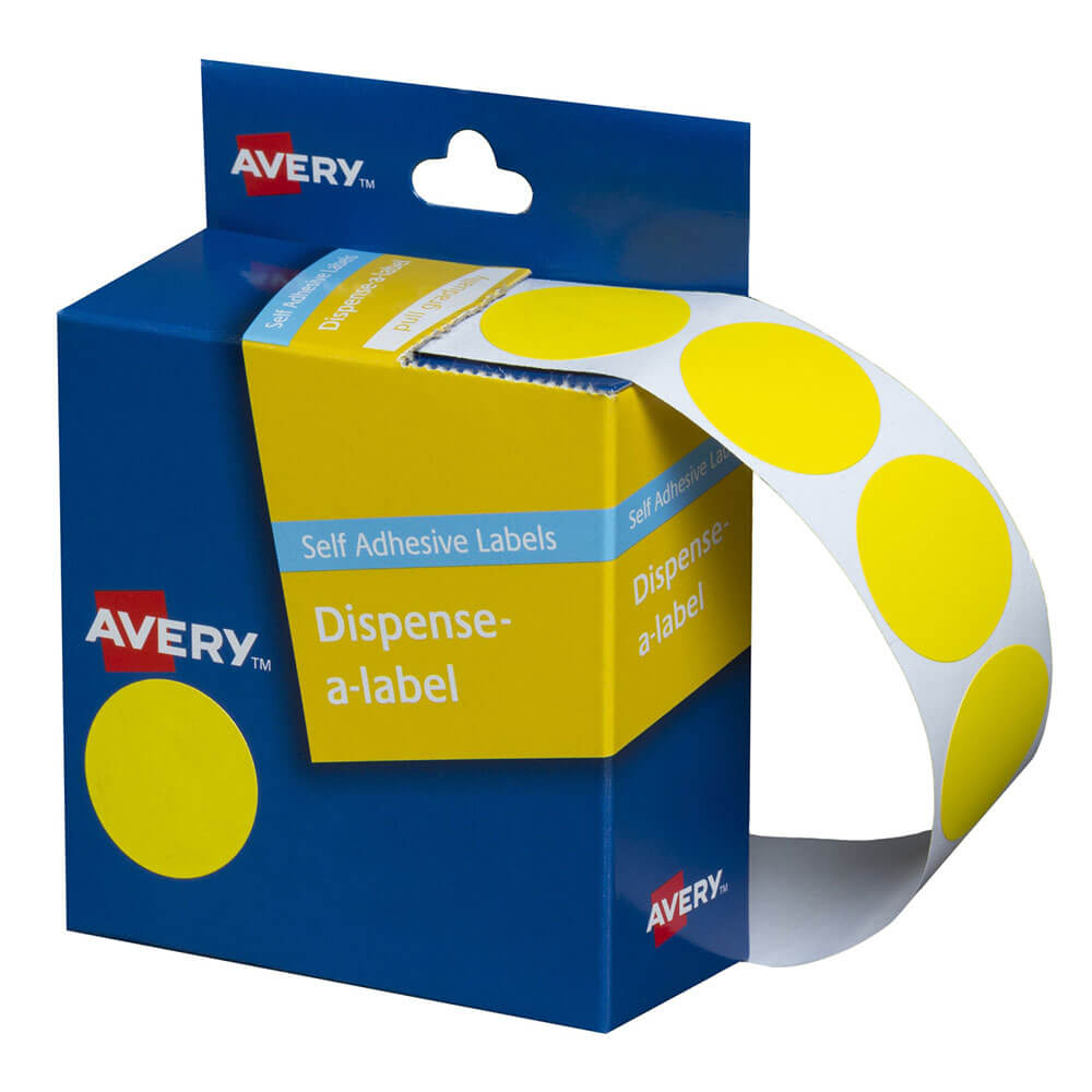 Avery zelfklevende puntlabels 24 mm (500 stks)