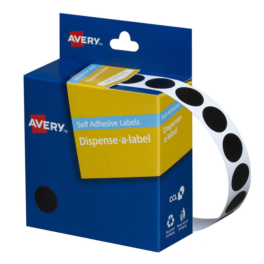 Rótulos de pontos autoadesivos Avery 14mm (1050pcs)