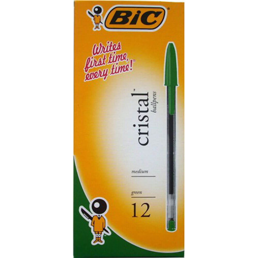 Caneta esferográfica original da Bic Cristal (12/caixa)