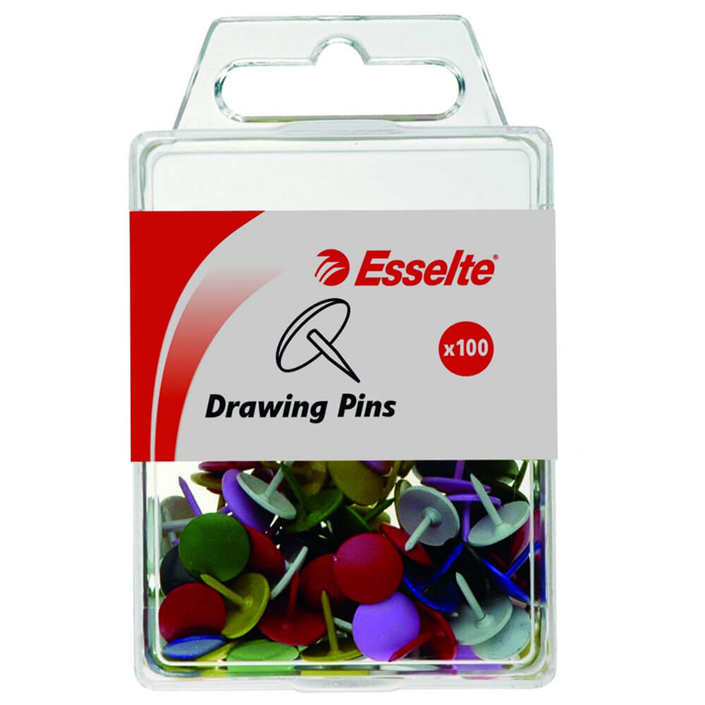 Esselte Thumb Tacks Drawing Pins (100pk)