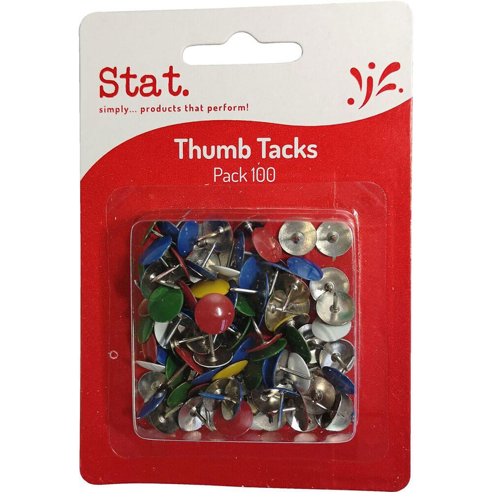 Stat -Daumen Tacks Zeichnenstifte (100pk)