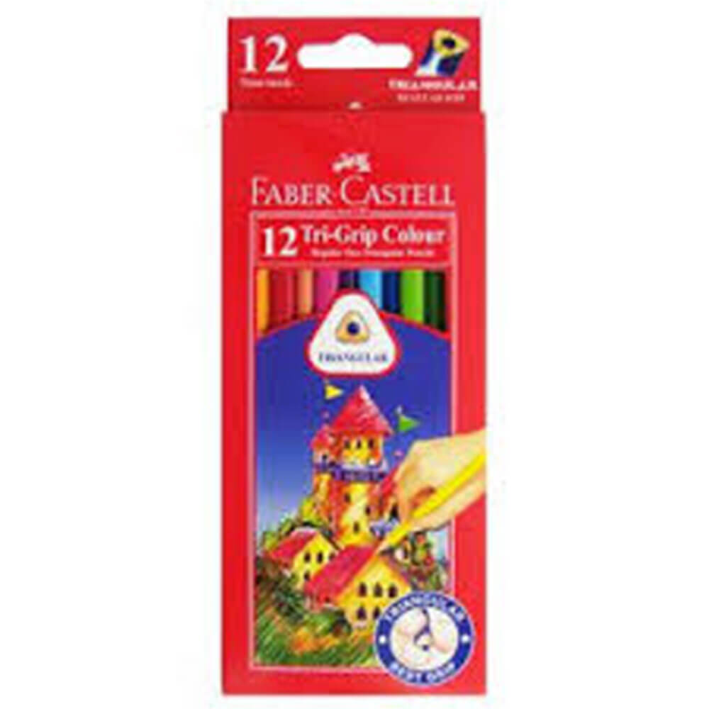 Faber-Castell Triangular Columed Crayons