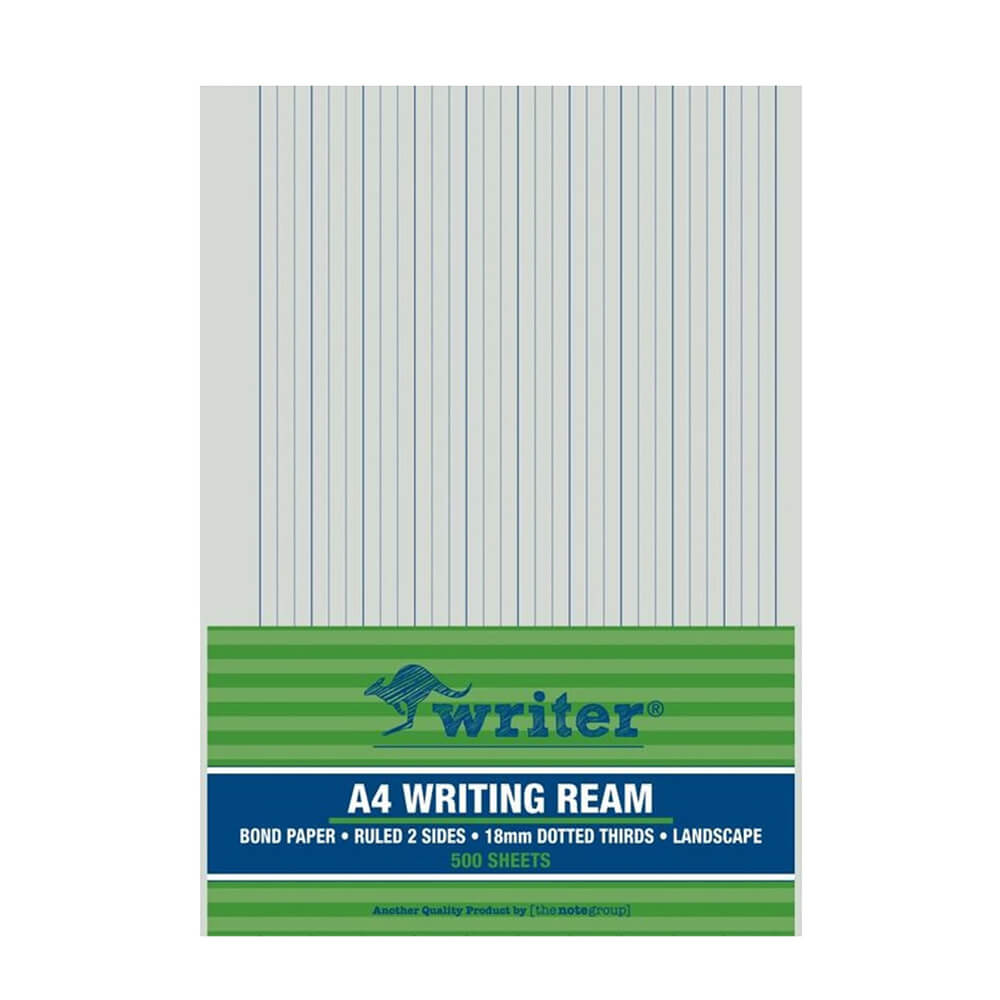 Writer A4 18mm Sunted Thirds Exam Paper (500pcs)