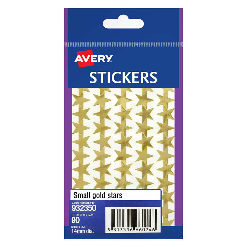 Étiquette Avery F / P Gold Stars (pack de 10)