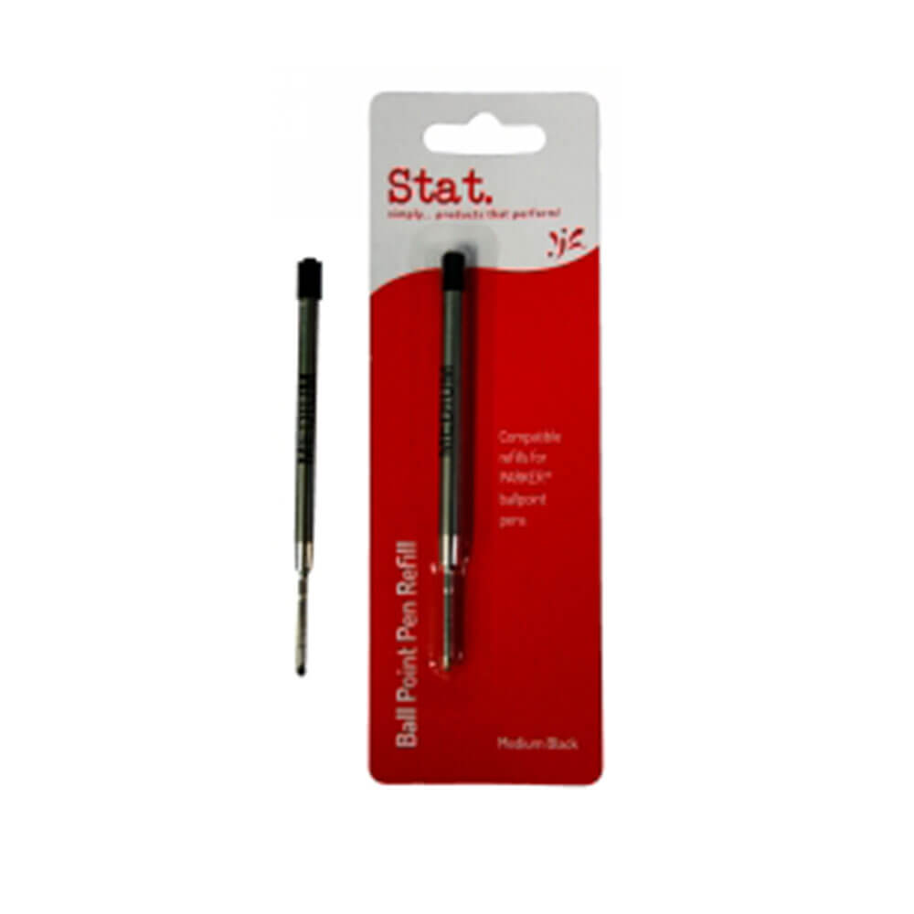 Stat Parker Medium Bolden Pen recarga (paquete de 10)