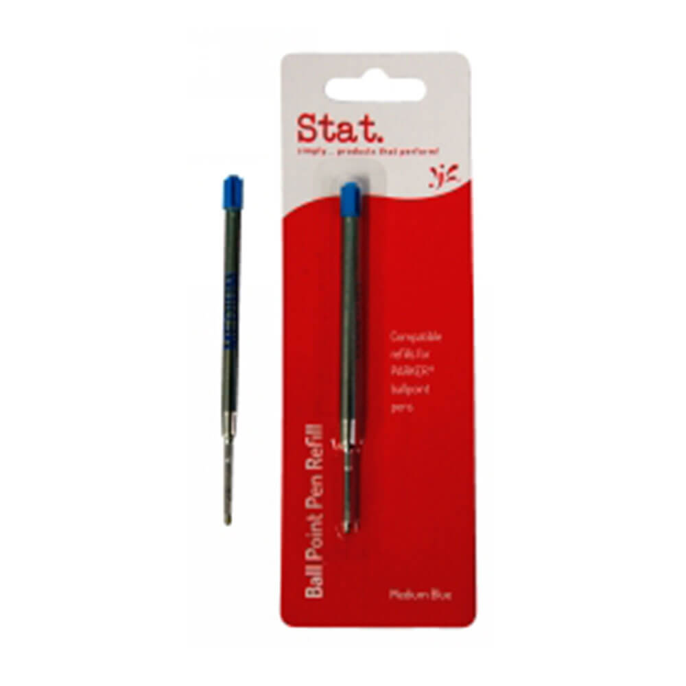 Stat Parker Medium Ballpoint Pen Refill (pakke med 10)